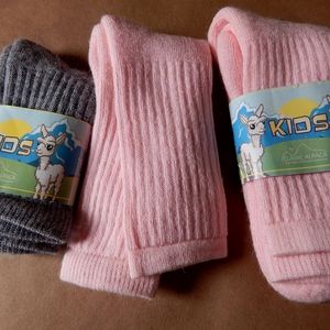 Three Pair of Children's Alpaca Socks